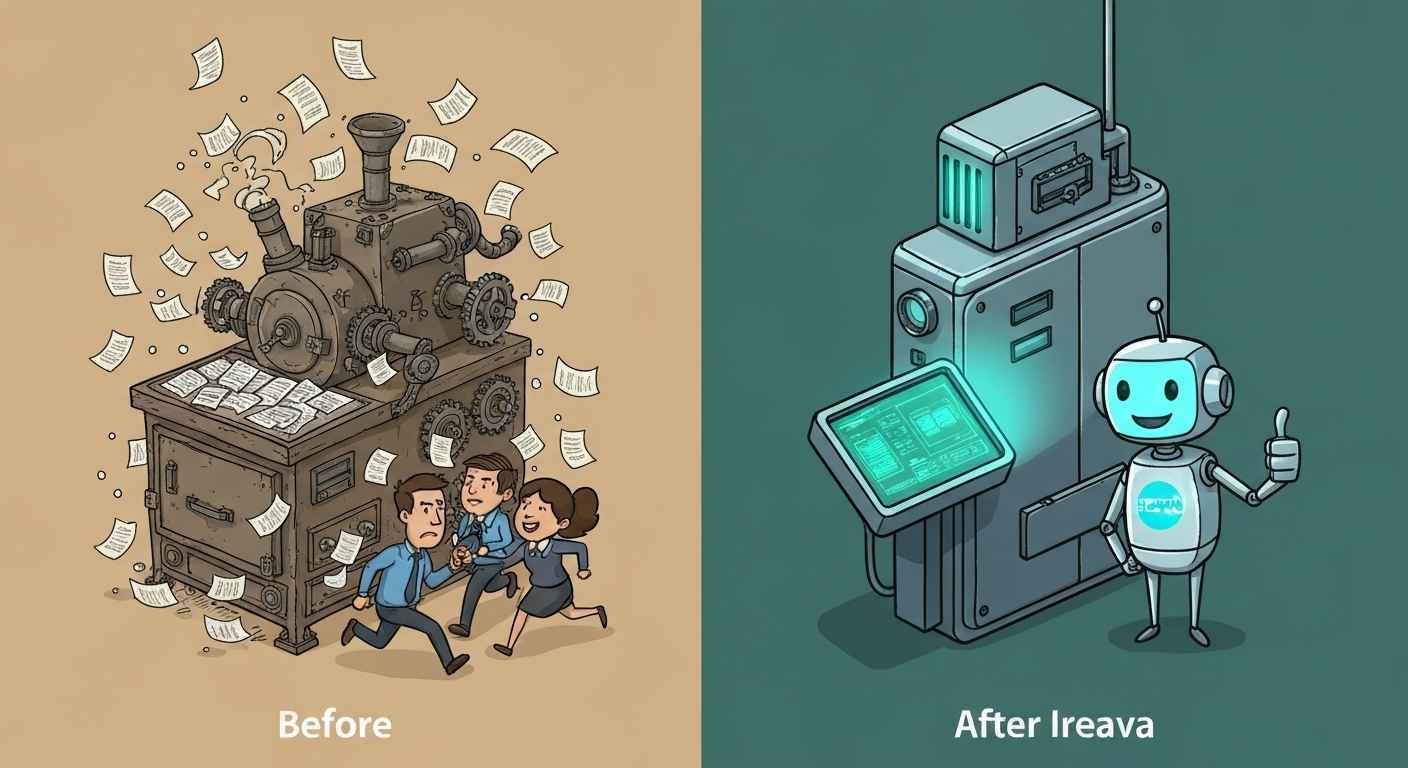 A graphic illustrating the success of Morning Glory School in Punjab after implementing Ireava's School ERP to streamline operations and achieve remarkable results.