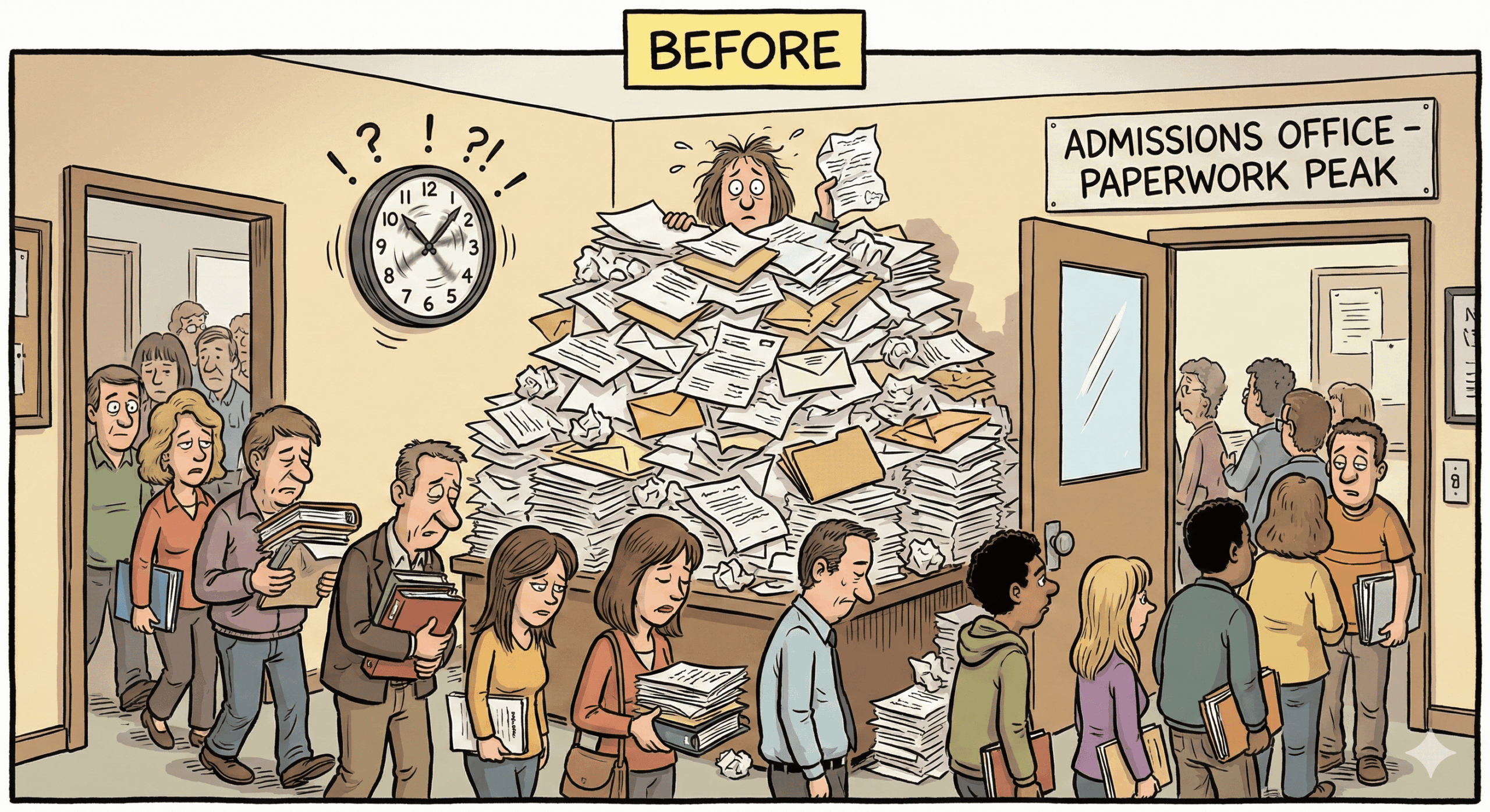 From Paper Mountains to Happy Parents: An Admissions Case Study